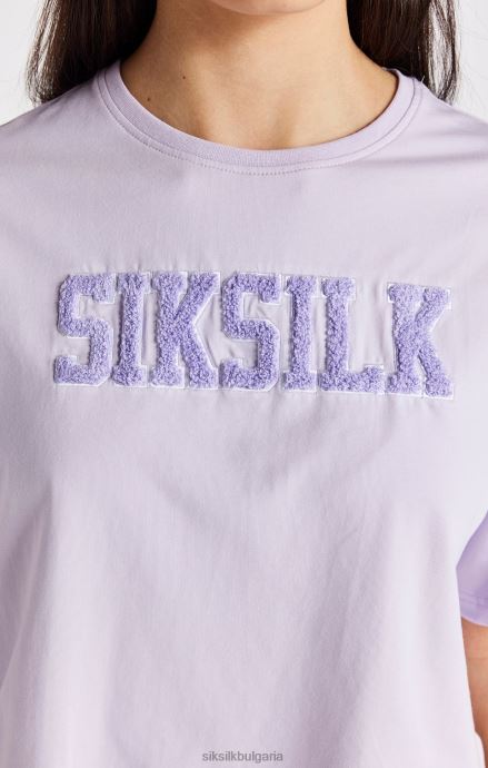 облекло SikSilk лилава тениска с лого на университета момичета 486F8327