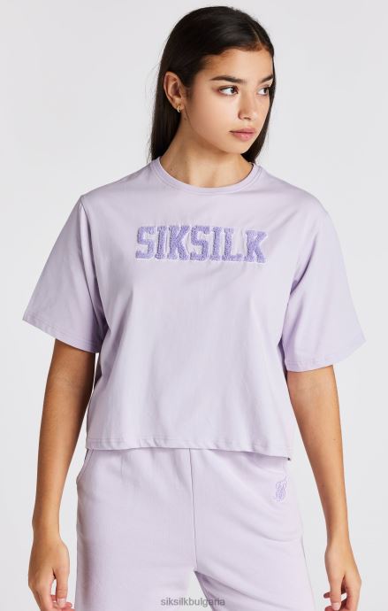 облекло SikSilk лилава тениска с лого на университета момичета 486F8327